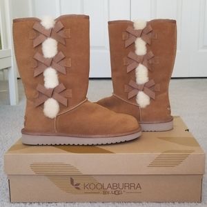 KOOLABURRA BY UGG W VICTORIA TALL IN CHESTNUT SZ 8
